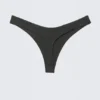 Tanga de bikini con costuras en V – Gris oscuro