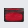 Tarjetero de imitación de piel – Rojo