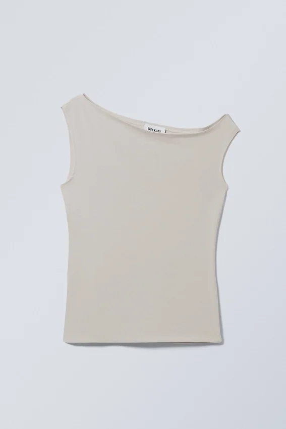 Top ajustado asimétrico – Light Dusty Mole Top ajustado asimétrico – Light Dusty Mole