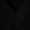 Top ajustado con cuello en V y mangas acampanadas – Negro Top ajustado con cuello en V y mangas acampanadas – Negro