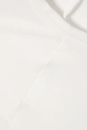 Top ajustado con mangas raglán – Blanco