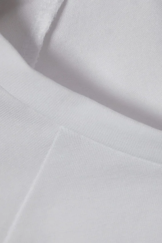Top ajustado de manga corta – Blanco Top ajustado de manga corta – Blanco