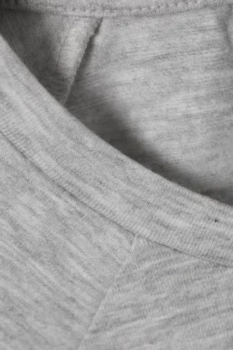 Top ajustado de manga corta – Gris jaspeado