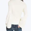Top ajustado de manga larga – Blanco apagado Top ajustado de manga larga – Blanco apagado