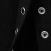 Top ajustado de manga larga con botones a presión – Negro Top ajustado de manga larga con botones a presión – Negro