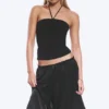 Top bandeau con cuello halter – Negro Top bandeau con cuello halter – Negro