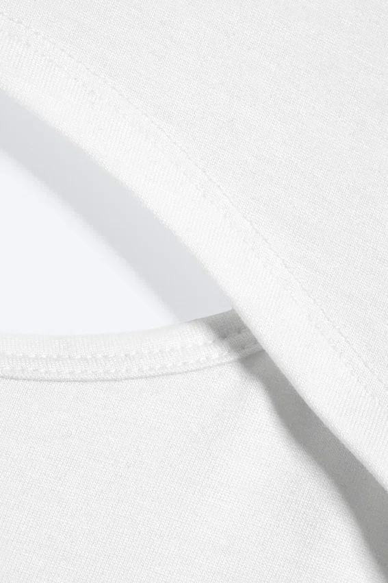 Top bolero de dos piezas en capas – Blanco Top bolero de dos piezas en capas – Blanco