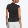Top con botones de perla – Negro – Botones de perla Top con botones de perla – Negro – Botones de perla