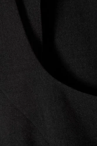 Top con cremallera y cuello cuadrado – Gris oscuro