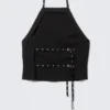 Top con cuello halter y detalles de ojales – Negro Top con cuello halter y detalles de ojales – Negro