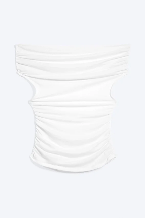Top con espalda abierta – Blanco Top con espalda abierta – Blanco