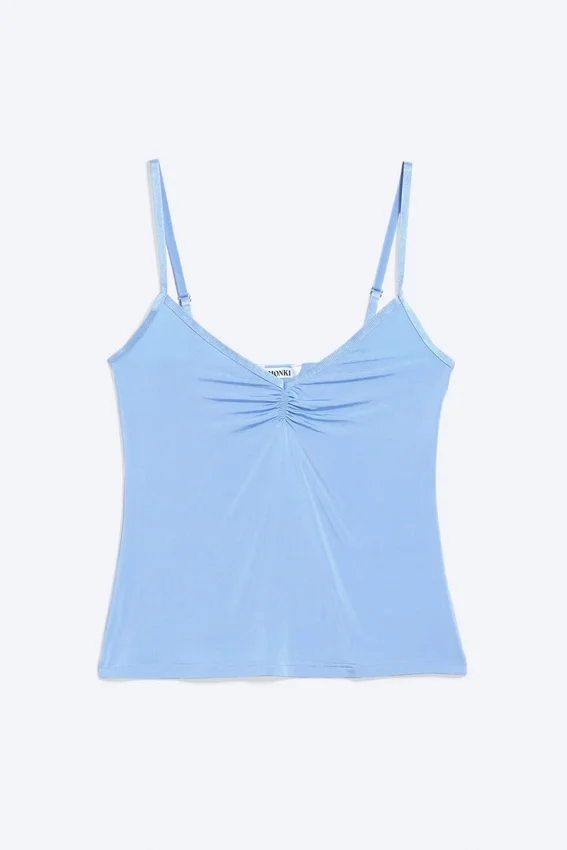 Top con tirantes y cuello en V – Azul Top con tirantes y cuello en V – Azul