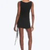 Top cruzado asimétrico con tirantes – Negro Top cruzado asimétrico con tirantes – Negro
