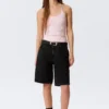 Top de algodón ajustado con cuello halter – Rosa claro Top de algodón ajustado con cuello halter – Rosa claro