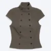 Top de algodón cruzado – Dark Mole Top de algodón cruzado – Dark Mole