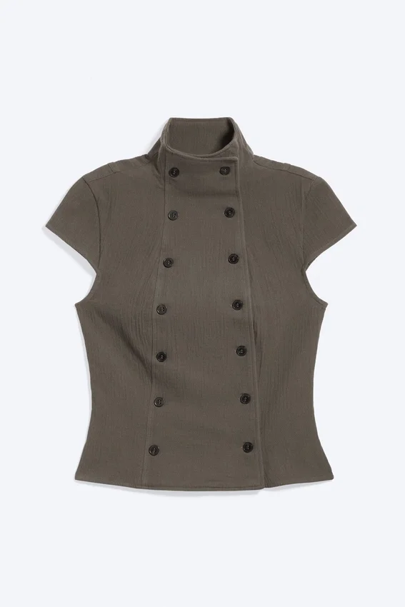 Top de algodón cruzado – Dark Mole Top de algodón cruzado – Dark Mole