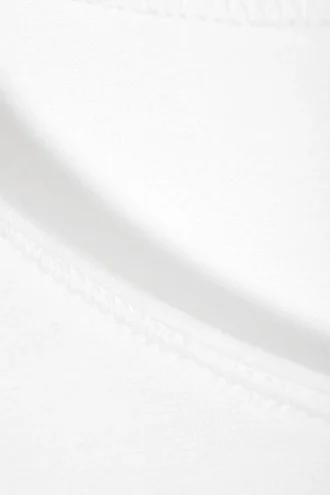 Top de algodón de manga larga – Blanco