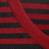 Top de algodón de manga larga y corte entallado – Rayas rojo oscuro Top de algodón de manga larga y corte entallado – Rayas rojo oscuro