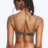 Top de bikini con aros y relleno – Gris empolvado Top de bikini con aros y relleno – Gris empolvado