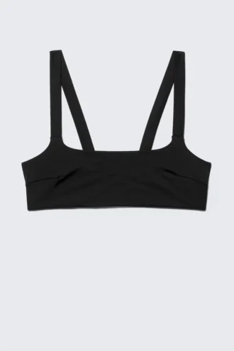 Top de bikini con cuello cuadrado – Negro Top de bikini con cuello cuadrado – Negro