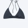 Top de bikini con cuello halter – Azul oscuro Top de bikini con cuello halter – Azul oscuro
