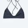 Top de bikini con cuello halter – Azul oscuro Top de bikini con cuello halter – Azul oscuro