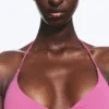 Top de bikini con cuello halter – Rosa Top de bikini con cuello halter – Rosa