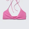 Top de bikini con cuello halter – Rosa Top de bikini con cuello halter – Rosa