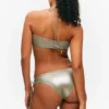 Top de bikini con cuello halter y purpurina – Verde caqui con purpurina Top de bikini con cuello halter y purpurina – Verde caqui con purpurina