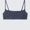 Top de bikini con cuello redondo – Azul oscuro Top de bikini con cuello redondo – Azul oscuro
