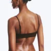 Top de bikini con cuello redondo – Marrón oscuro Top de bikini con cuello redondo – Marrón oscuro