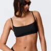 Top de bikini con cuello redondo – Negro Top de bikini con cuello redondo – Negro