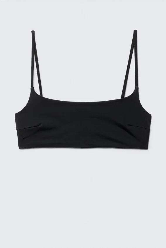 Top de bikini con cuello redondo – Negro Top de bikini con cuello redondo – Negro