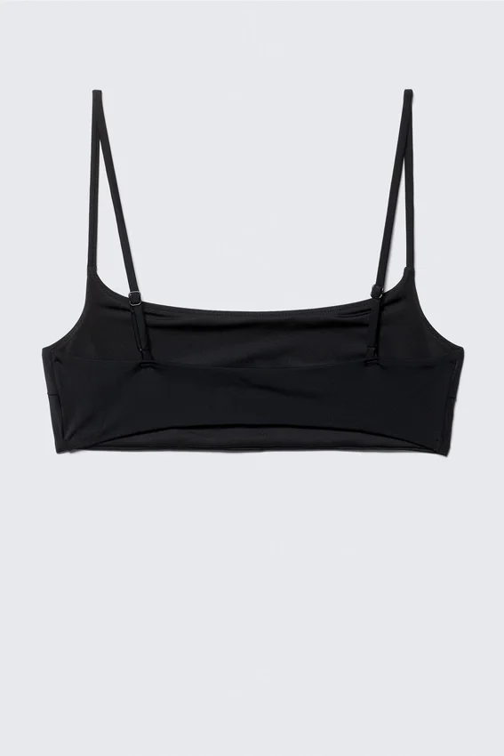 Top de bikini con cuello redondo – Negro Top de bikini con cuello redondo – Negro