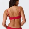 Top de bikini con cuello redondo – Rojo brillante Top de bikini con cuello redondo – Rojo brillante