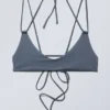 Top de bikini con tirantes – Azul brillante Top de bikini con tirantes – Azul brillante