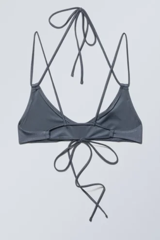 Top de bikini con tirantes – Azul brillante