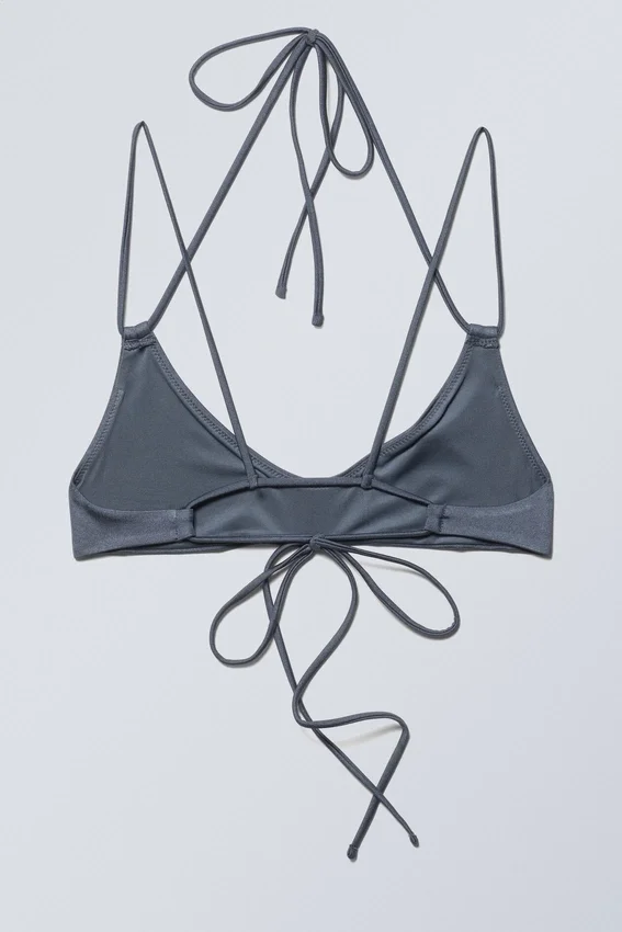 Top de bikini con tirantes – Azul brillante Top de bikini con tirantes – Azul brillante