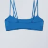 Top de bikini con tirantes en capas – Azul brillante Top de bikini con tirantes en capas – Azul brillante