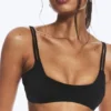 Top de bikini con tirantes en capas – Negro Top de bikini con tirantes en capas – Negro