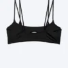 Top de bikini con tirantes en capas – Negro Top de bikini con tirantes en capas – Negro
