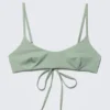 Top de bikini con tirantes – Verde claro Top de bikini con tirantes – Verde claro