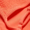 Top de bikini estructurado con cuello cuadrado – Rojo brillante