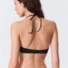 Top de bikini halter con tirantes y aros – Negro Top de bikini halter con tirantes y aros – Negro