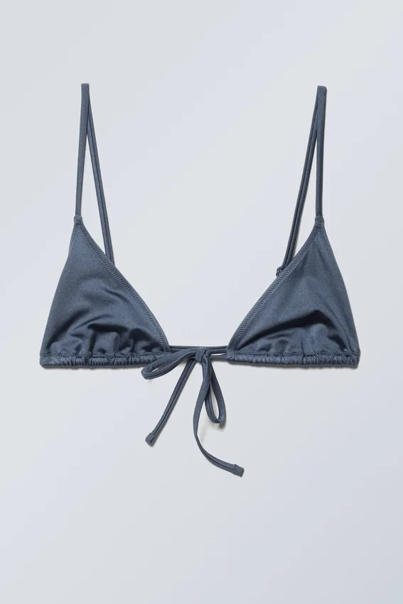 Top de bikini triangular – Azul brillante Top de bikini triangular – Azul brillante
