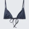 Top de bikini triangular – Azul oscuro Top de bikini triangular – Azul oscuro