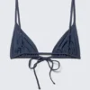 Top de bikini triangular – Azul oscuro Top de bikini triangular – Azul oscuro