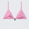 Top de bikini triangular Charm – Rosa claro Top de bikini triangular Charm – Rosa claro