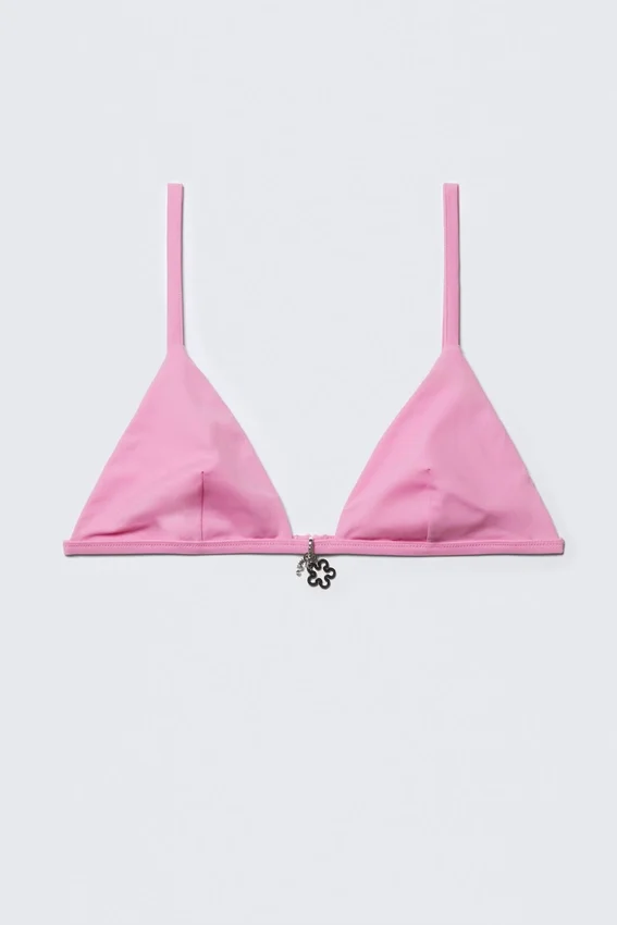 Top de bikini triangular Charm – Rosa claro Top de bikini triangular Charm – Rosa claro