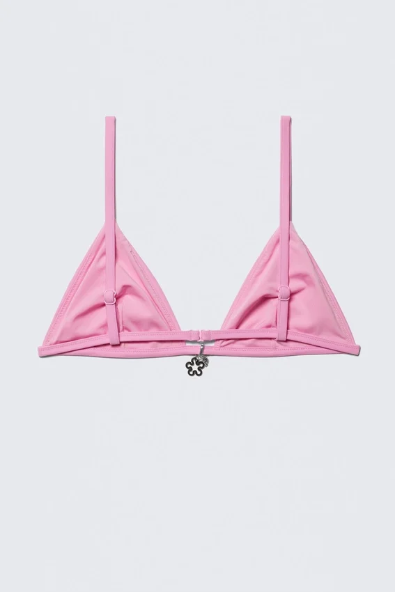 Top de bikini triangular Charm – Rosa claro Top de bikini triangular Charm – Rosa claro